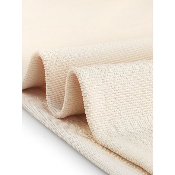 Two Piece Outfits Stretchy Sweatshirt Tank Top and Shorts Tracksuit Sets Apricot - Picture 5 of 6